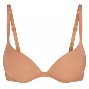 Skims 32DD Ultimate Collection Push-Up Plunge Bra Ochre‎ Tan Brown NWT MSRP $60